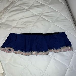 Super cute navy strapless bikini top